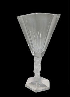 Lalique Crystal Mesange Flower Vase