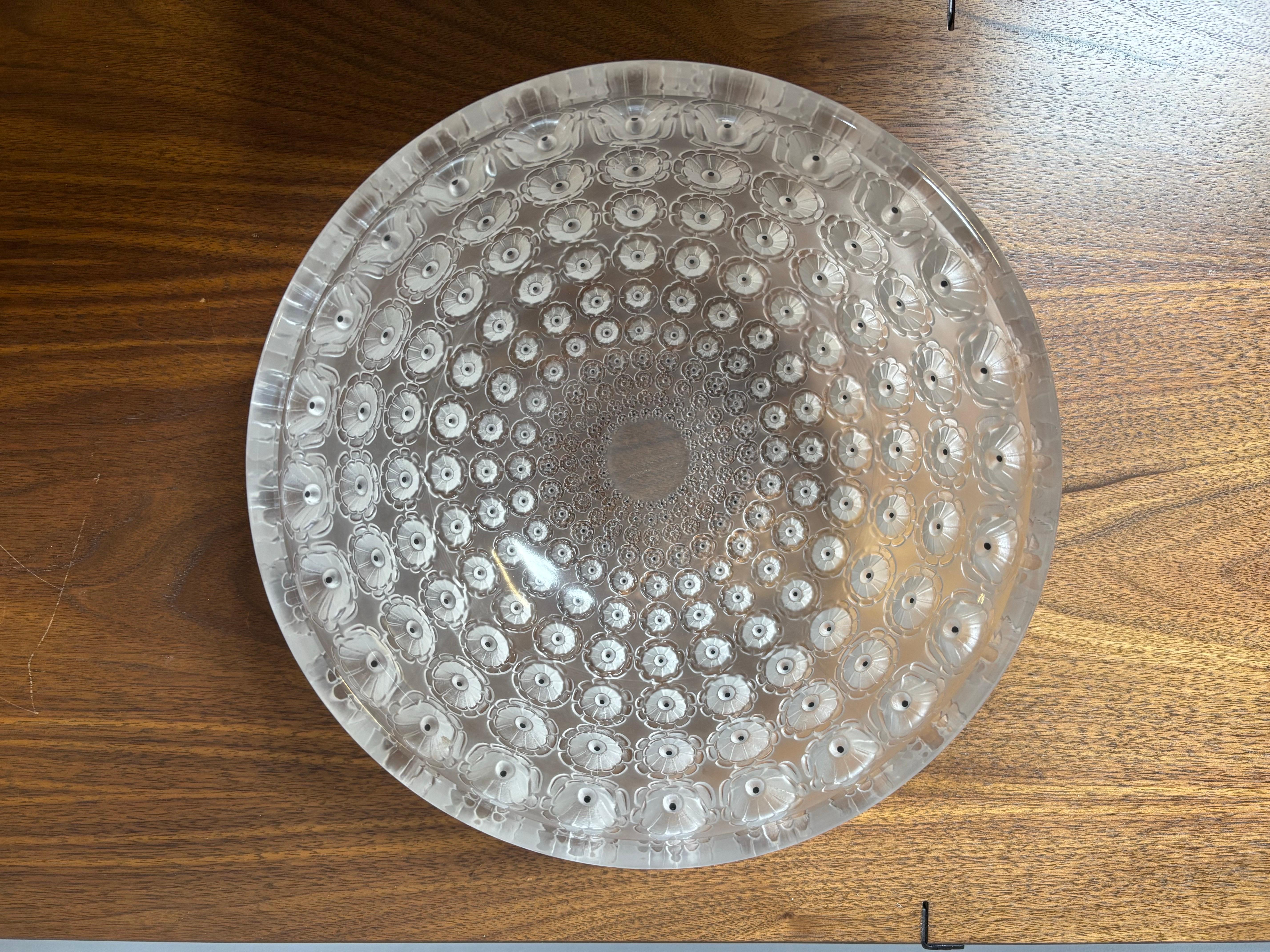Art Déco Ciotola Nemours in cristallo di Lalique in vendita