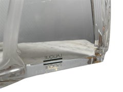 Lalique Crystal Peacock Sculpture