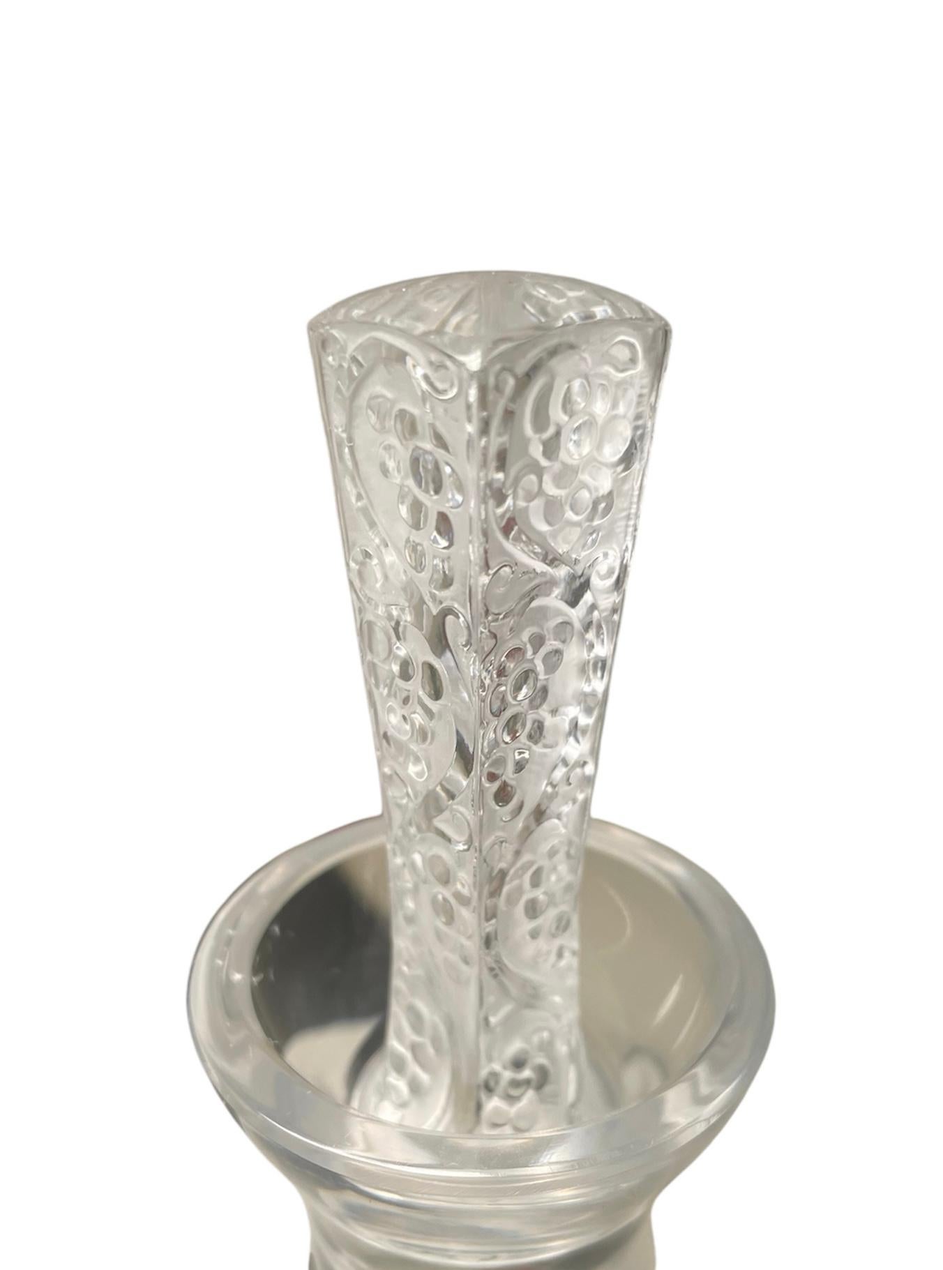 Lalique Crystal “Phalsbourg” Decanter In Good Condition In Guaynabo, PR