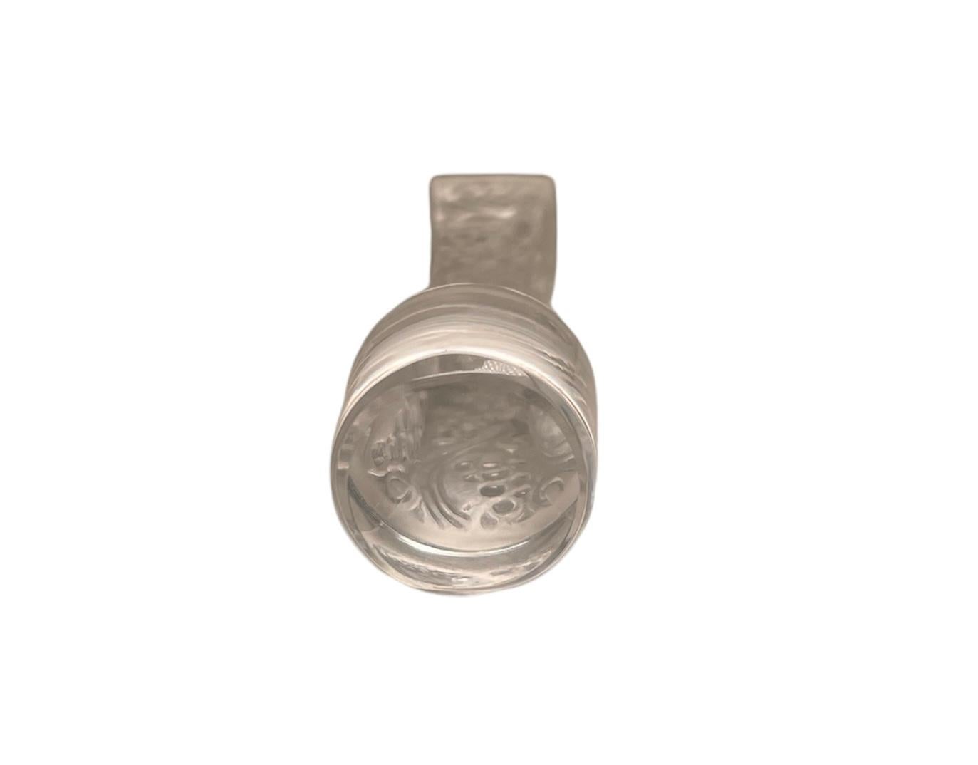 20th Century Lalique Crystal “Phalsbourg” Decanter
