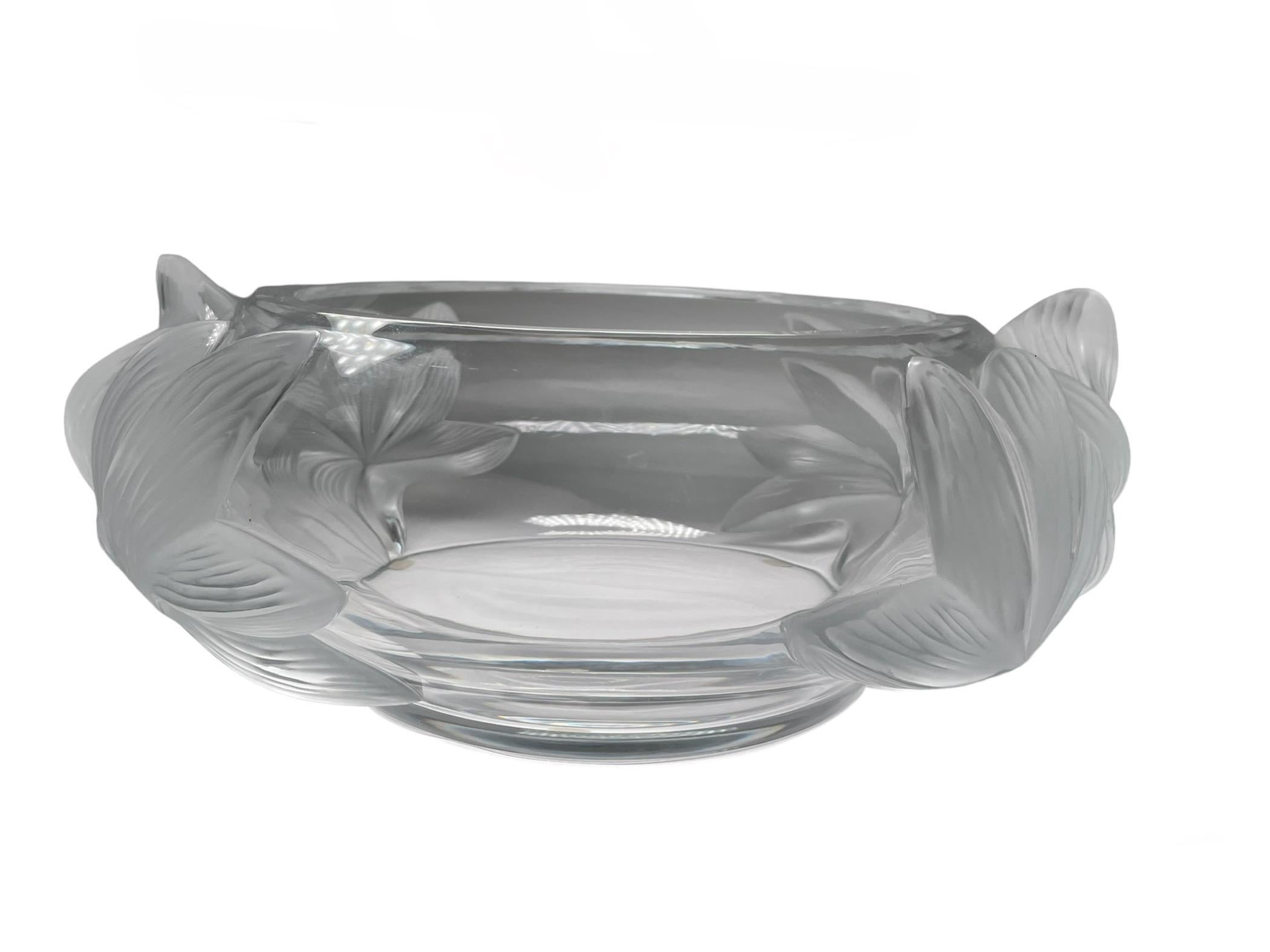 large crystal bowl centerpiece