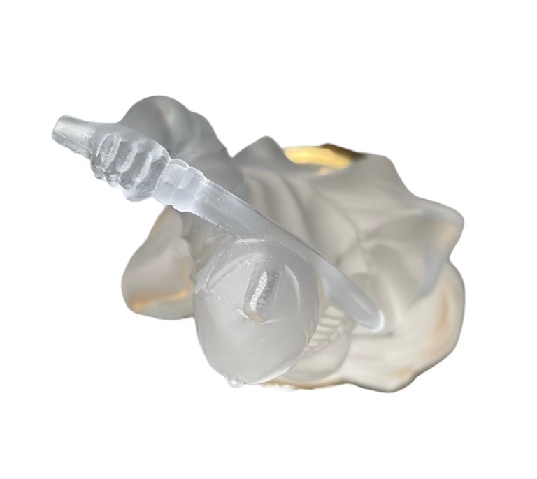 Lalique Crystal Samurai's Perfume Bottle For Sale at 1stDibs