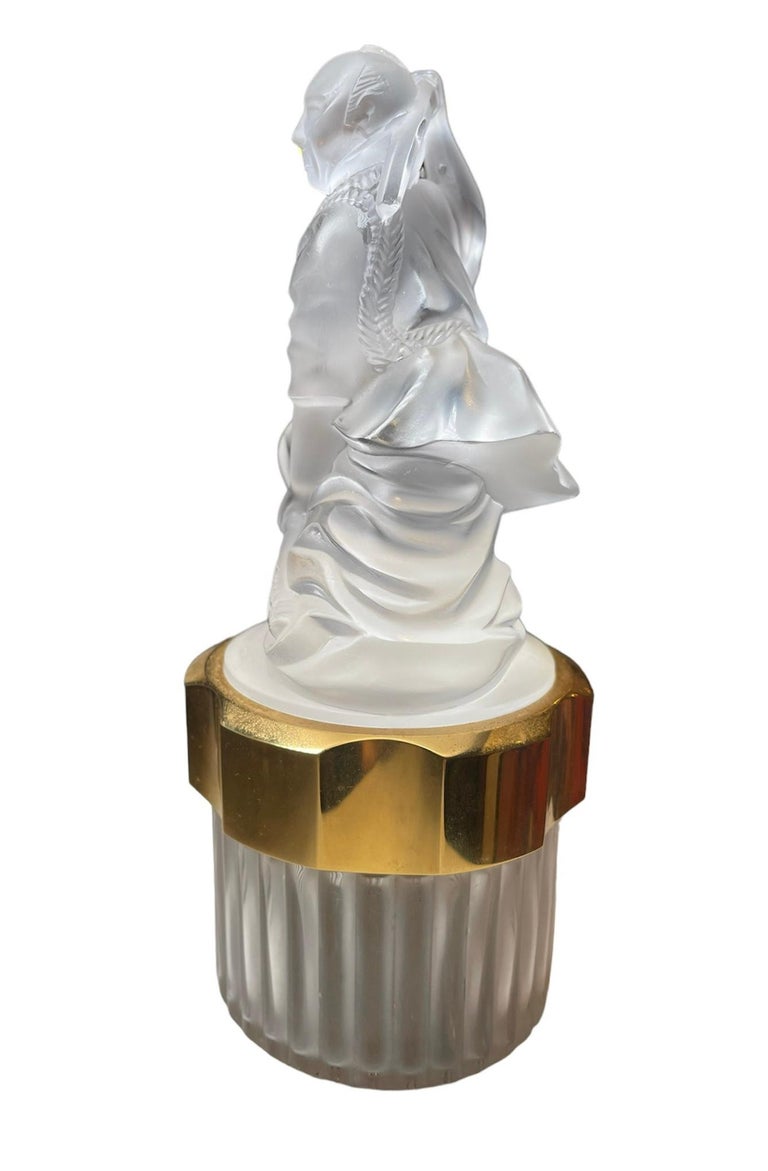 Lalique Crystal Samurai's Perfume Bottle For Sale at 1stDibs