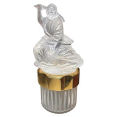 Flacon de parfum de samouraï en cristal de Lalique