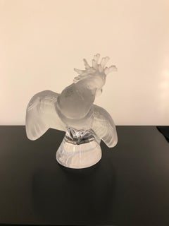 Lalique Crystal Sculpture Cockatoo Bird