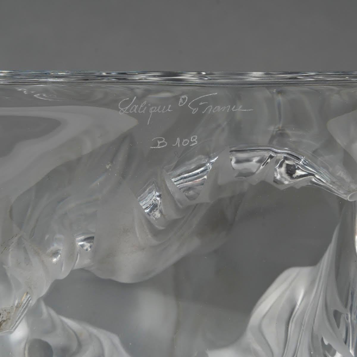 Lalique Crystal Sculpture of 2 Horses, 20th Century. In Good Condition In Saint-Ouen, FR