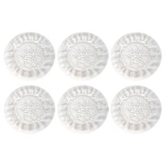 Lalique crystal, set of 6 “GUI” plates
