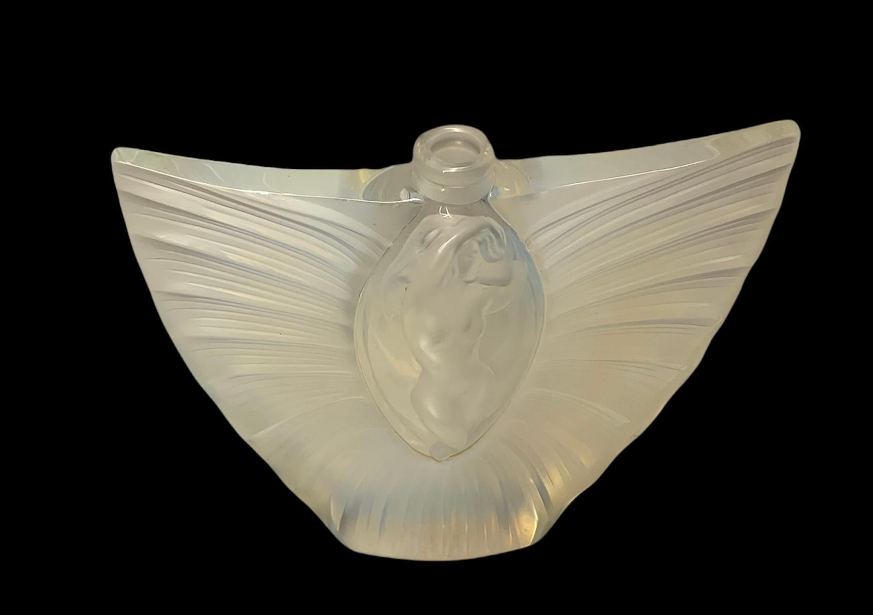 Molded Lalique Crystal Sylphide Bottle Perfume