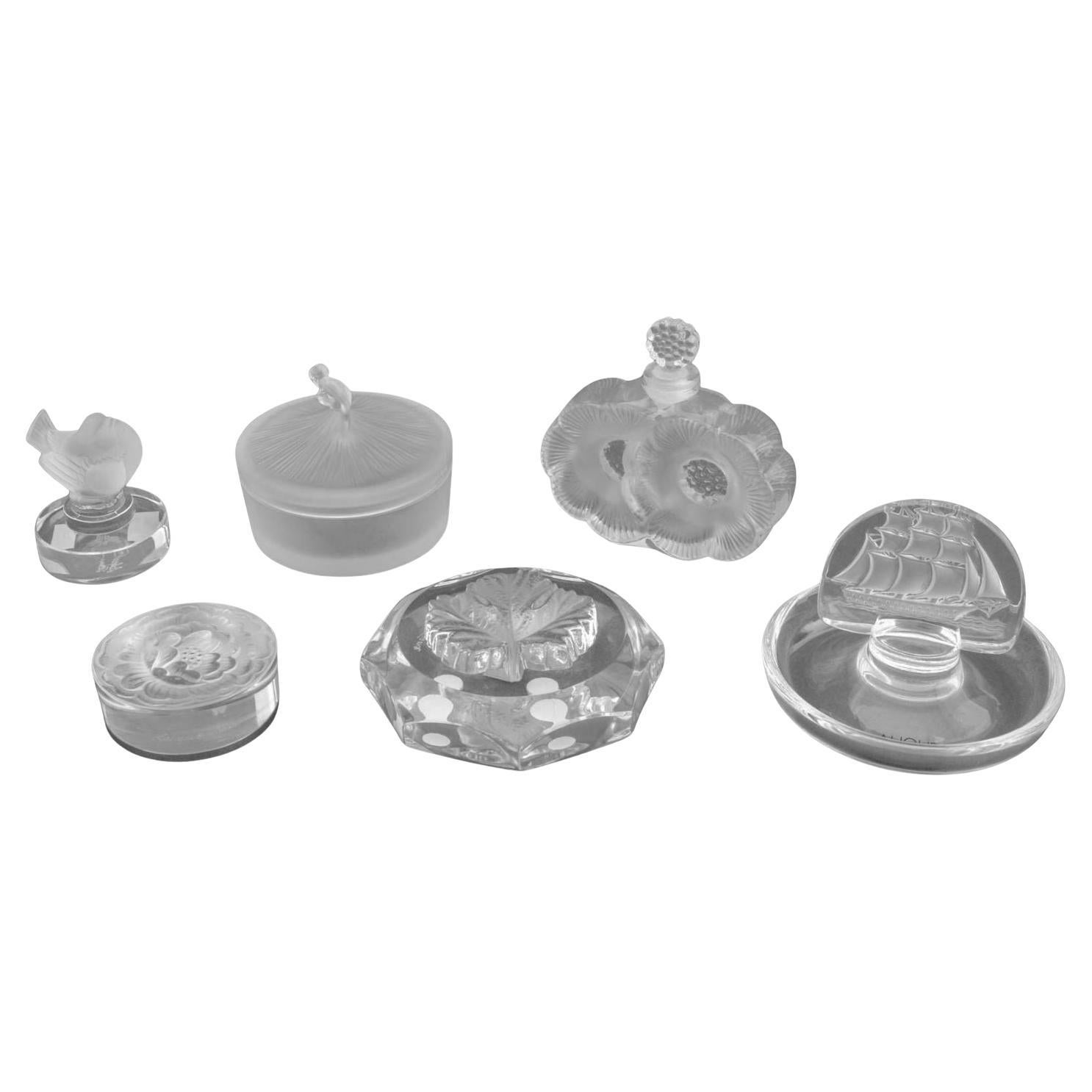 Articles de table en cristal de Lalique, 6