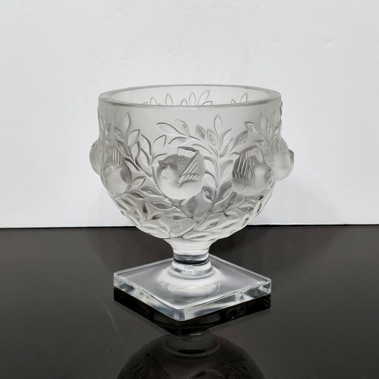 lalique crystal bird bowl