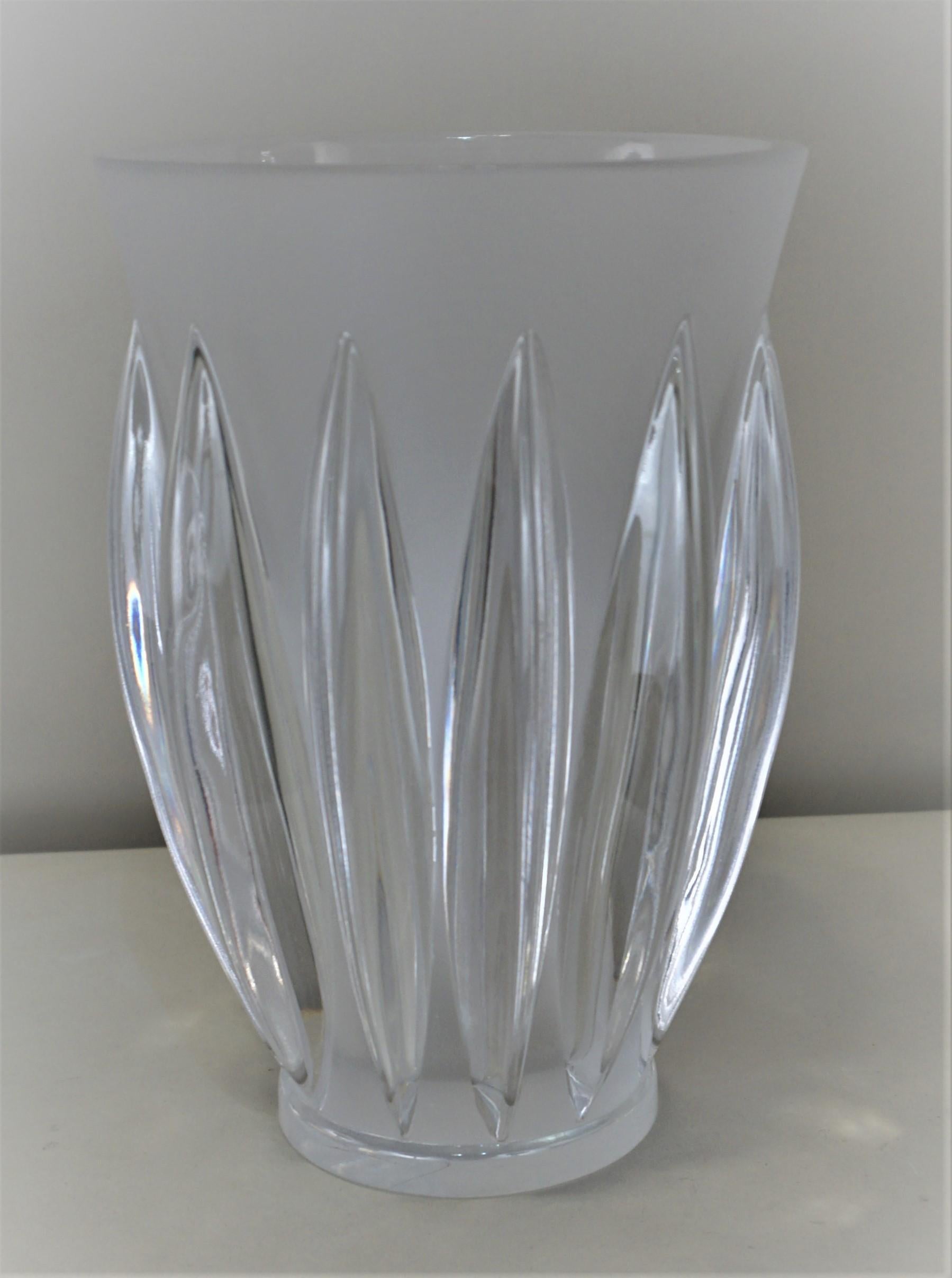 French Lalique Crystal Vase