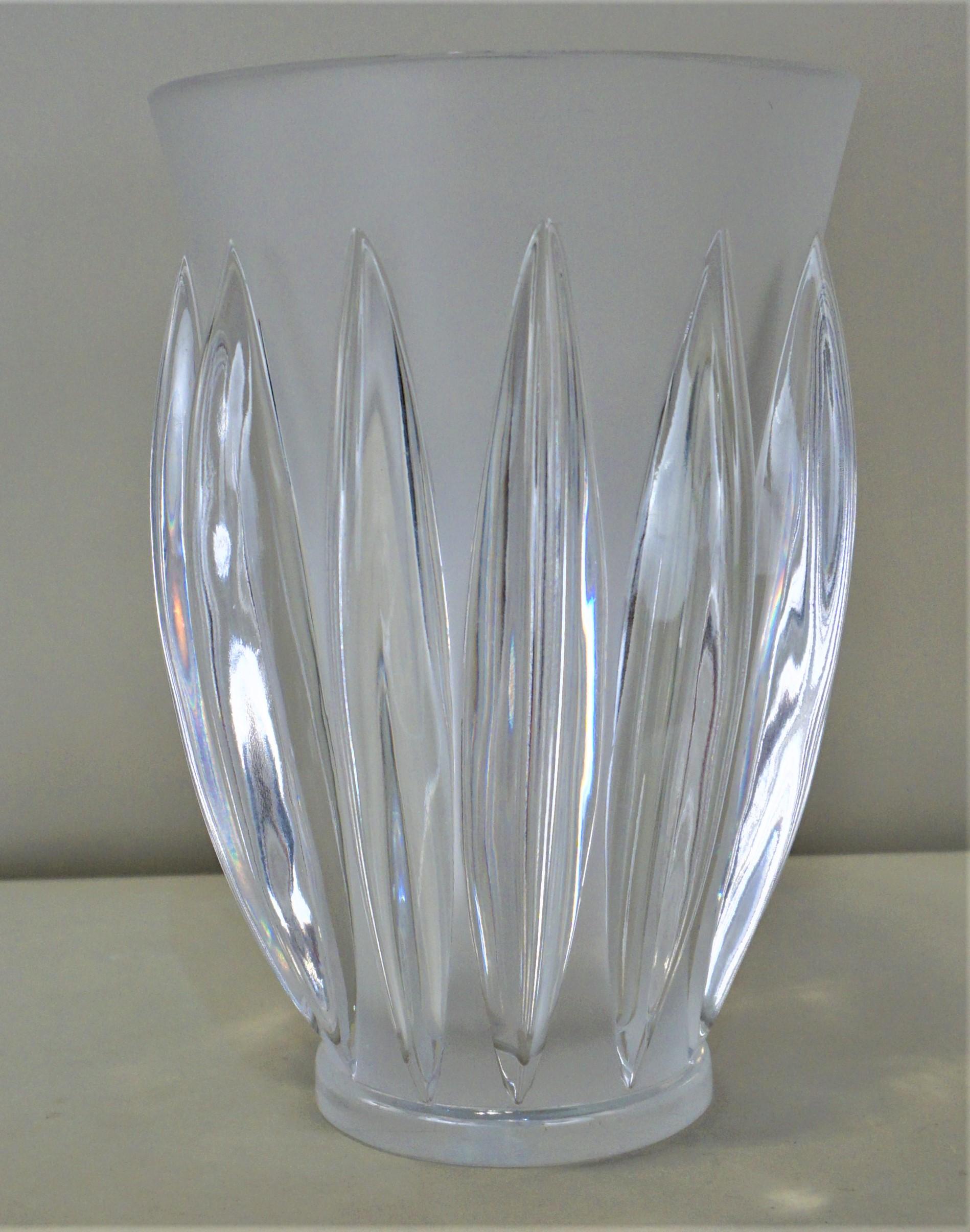 20th Century Lalique Crystal Vase