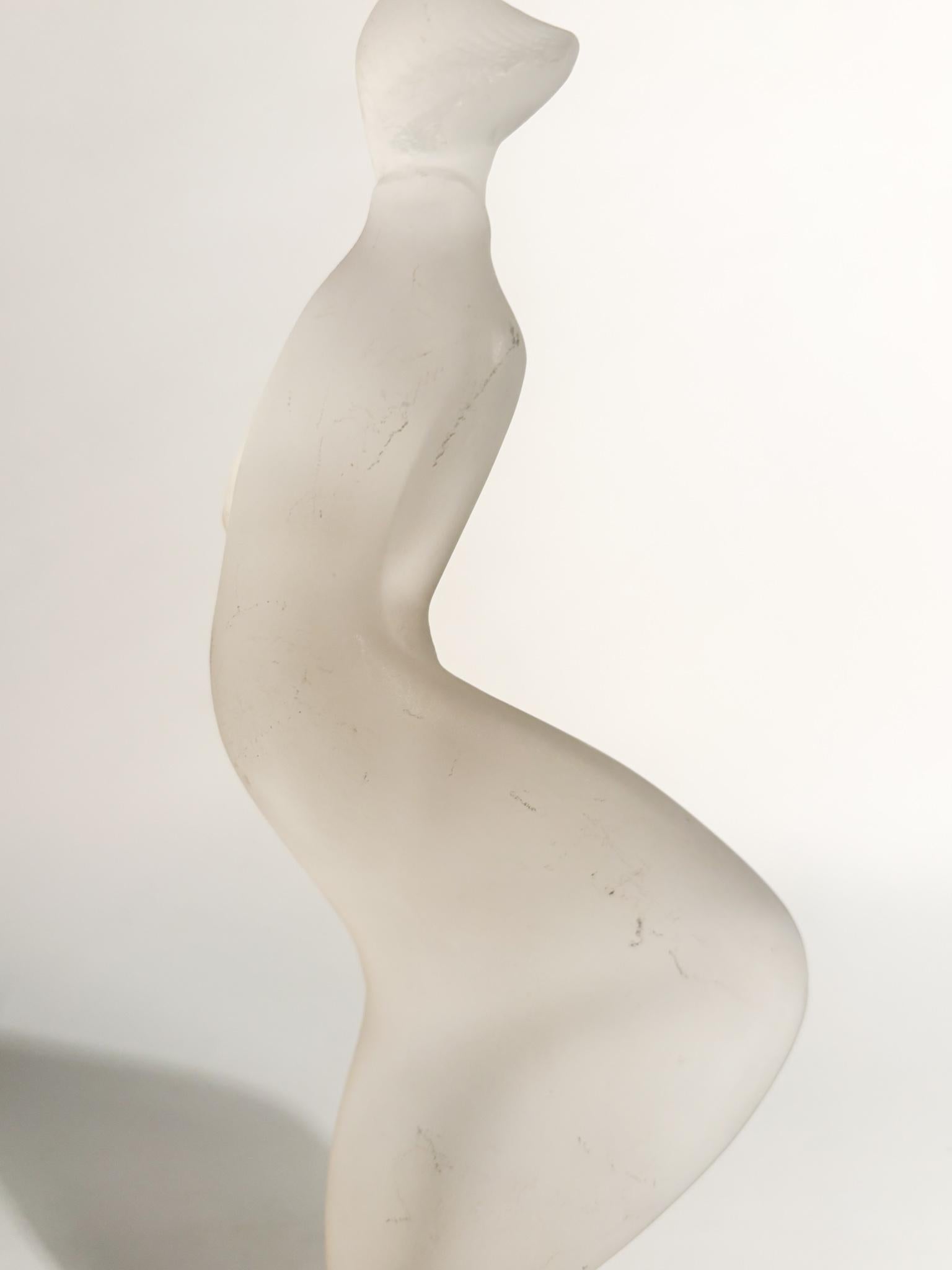 Lalique Crystal Wind Lady Figurine Statue 1930s 1