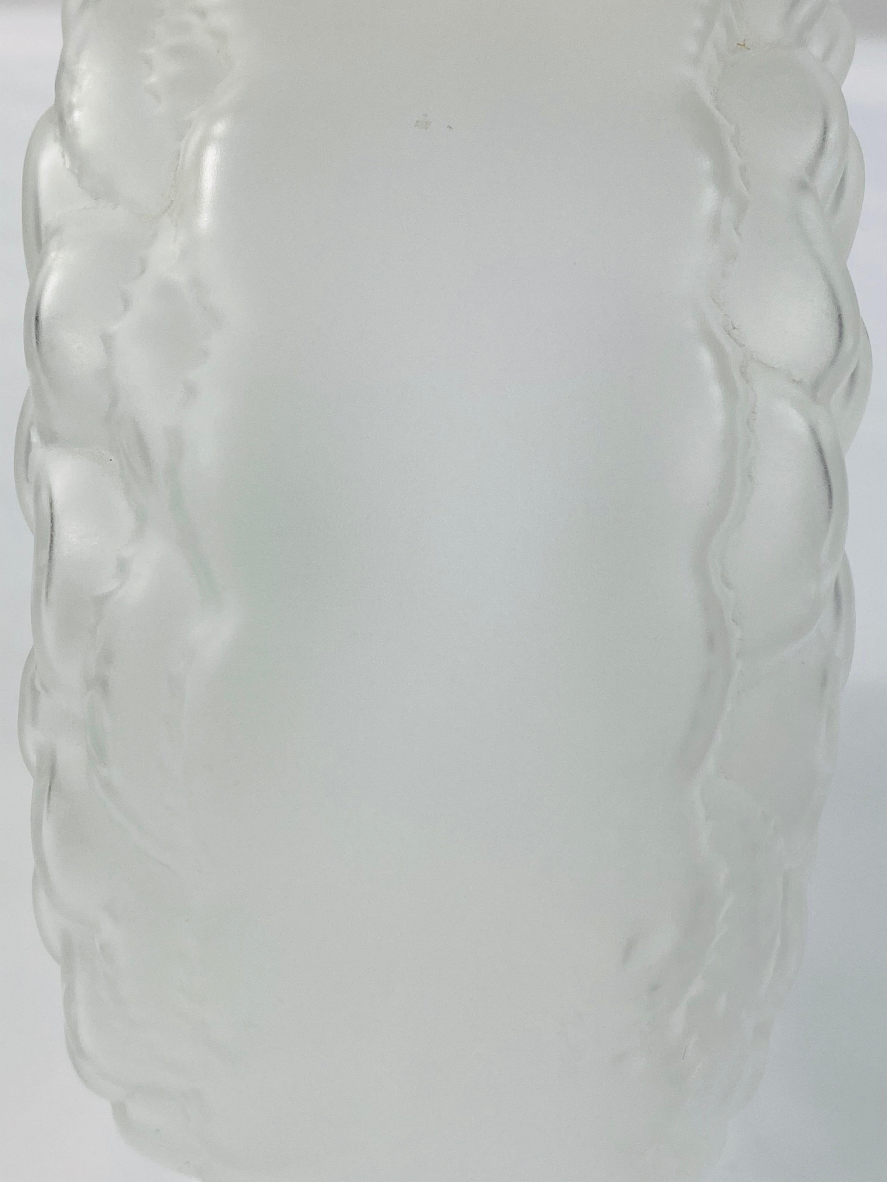 Lalique France Dahlia Crystal Perfume Bottle No. 3 5