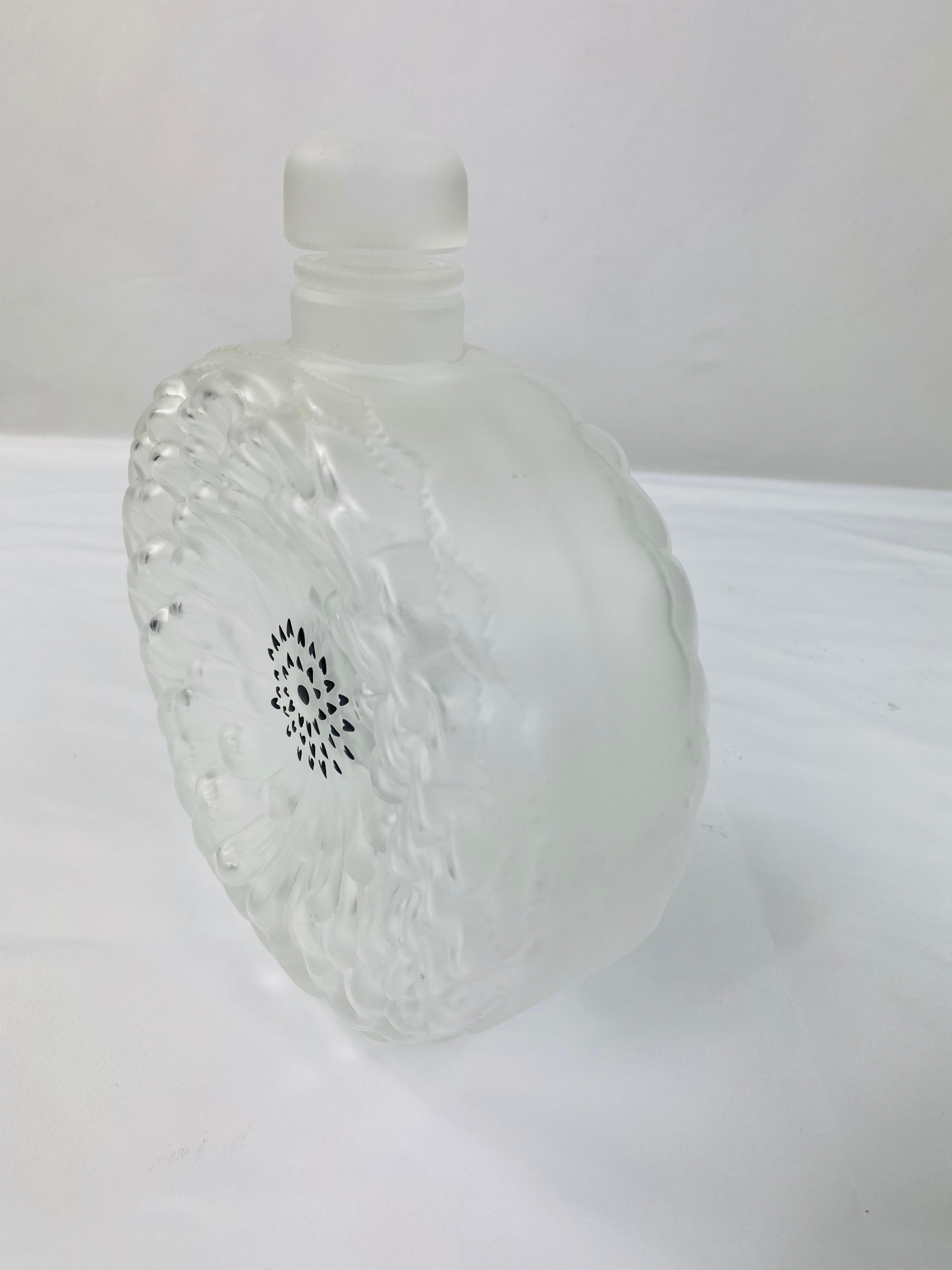 Lalique France Dahlia Crystal Perfume Bottle No. 3 1