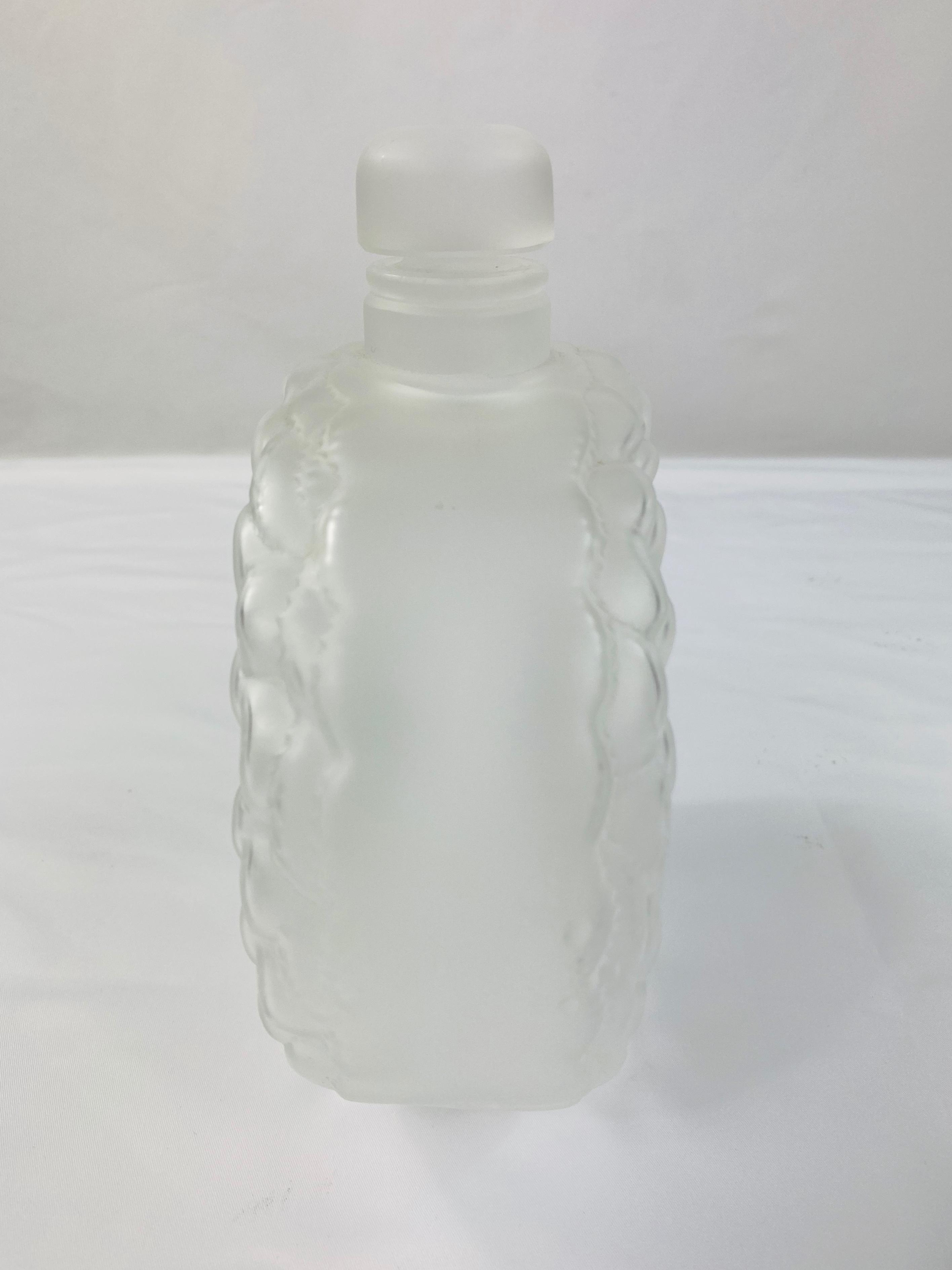 Lalique France Dahlia Crystal Perfume Bottle No. 3 3