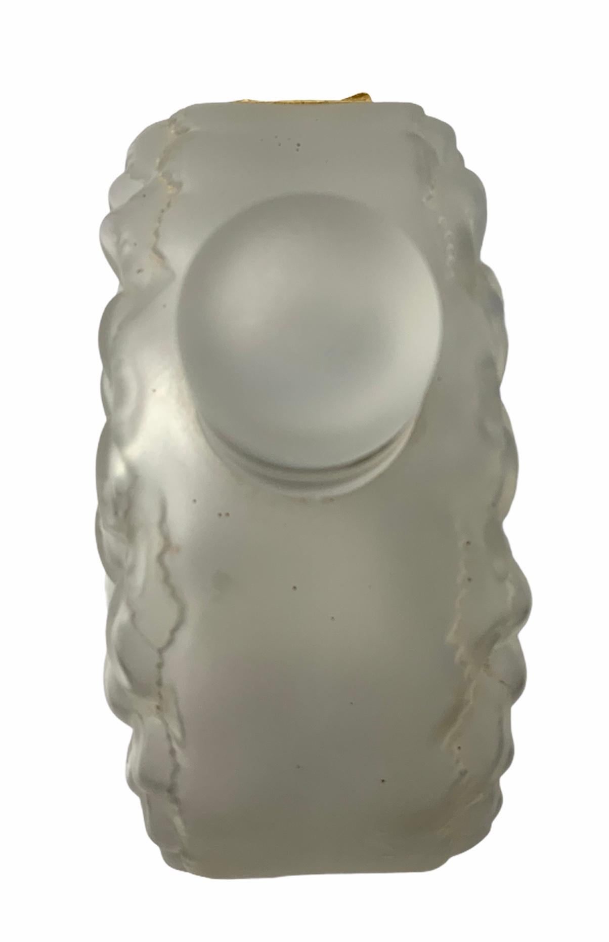 Art Deco Lalique Dahlia Flower Perfume Bottle