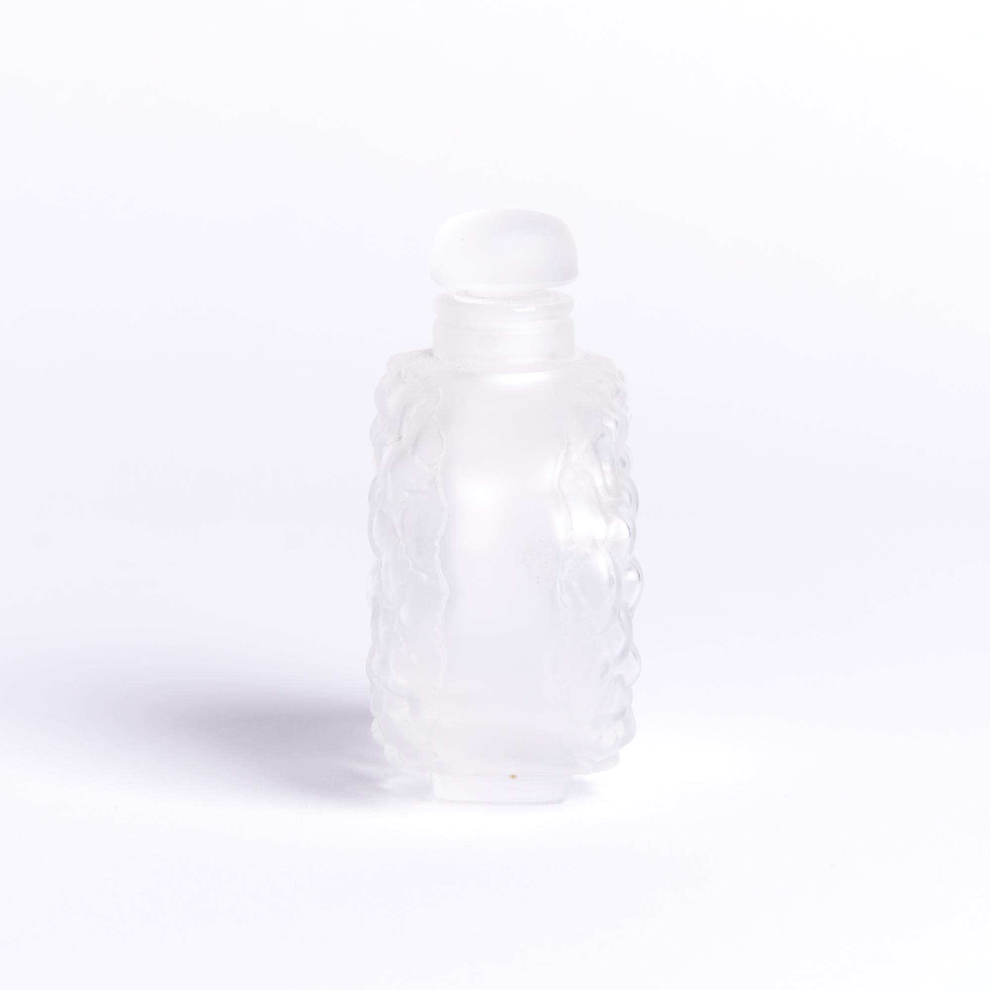 Modern Lalique Dahlia Perfume Bottle For Sale