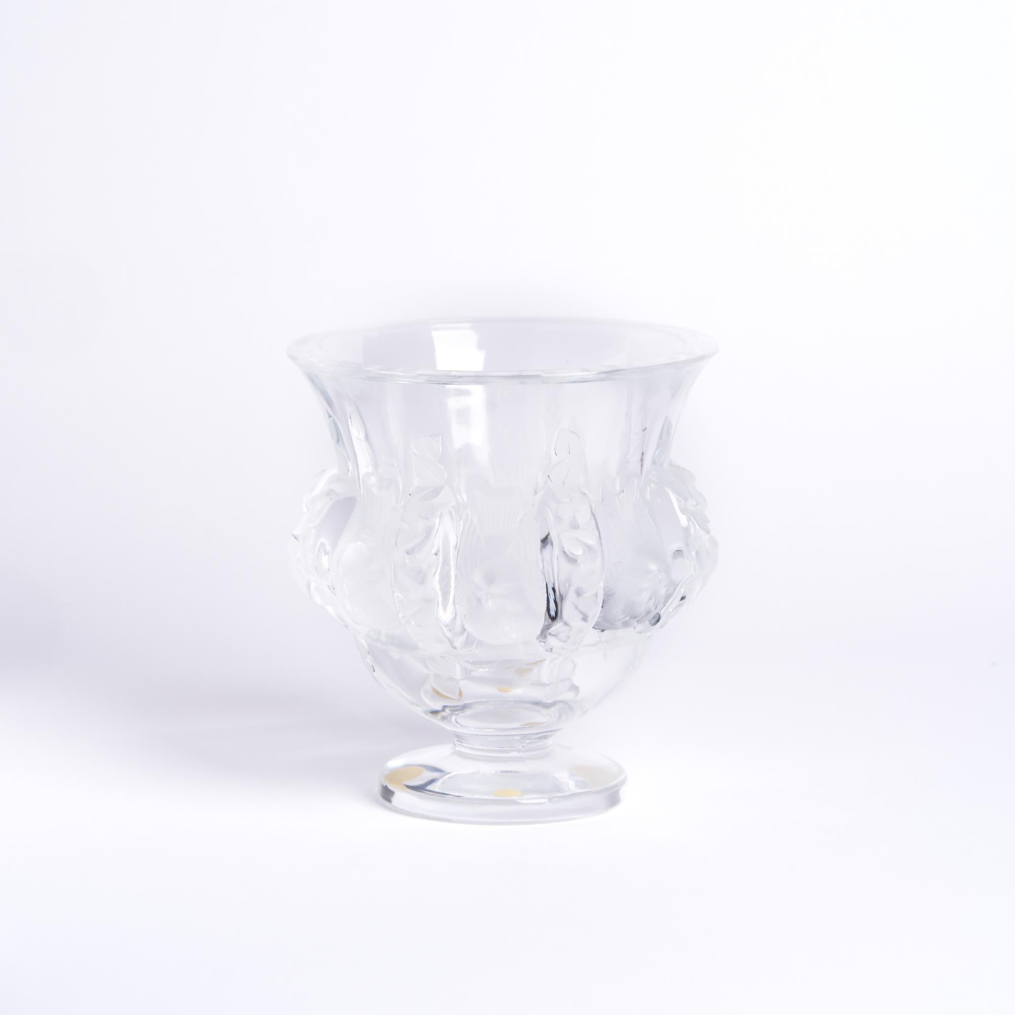 Lalique Dampierre Vase

This plate measures: 4.5 wide x 4.5 deep x 4.75 inches high

Great Vintage Condition

We take our photos in a controlled lighting studio to show as much detail as possible. We do not photoshop out blemishes. 

We keep you