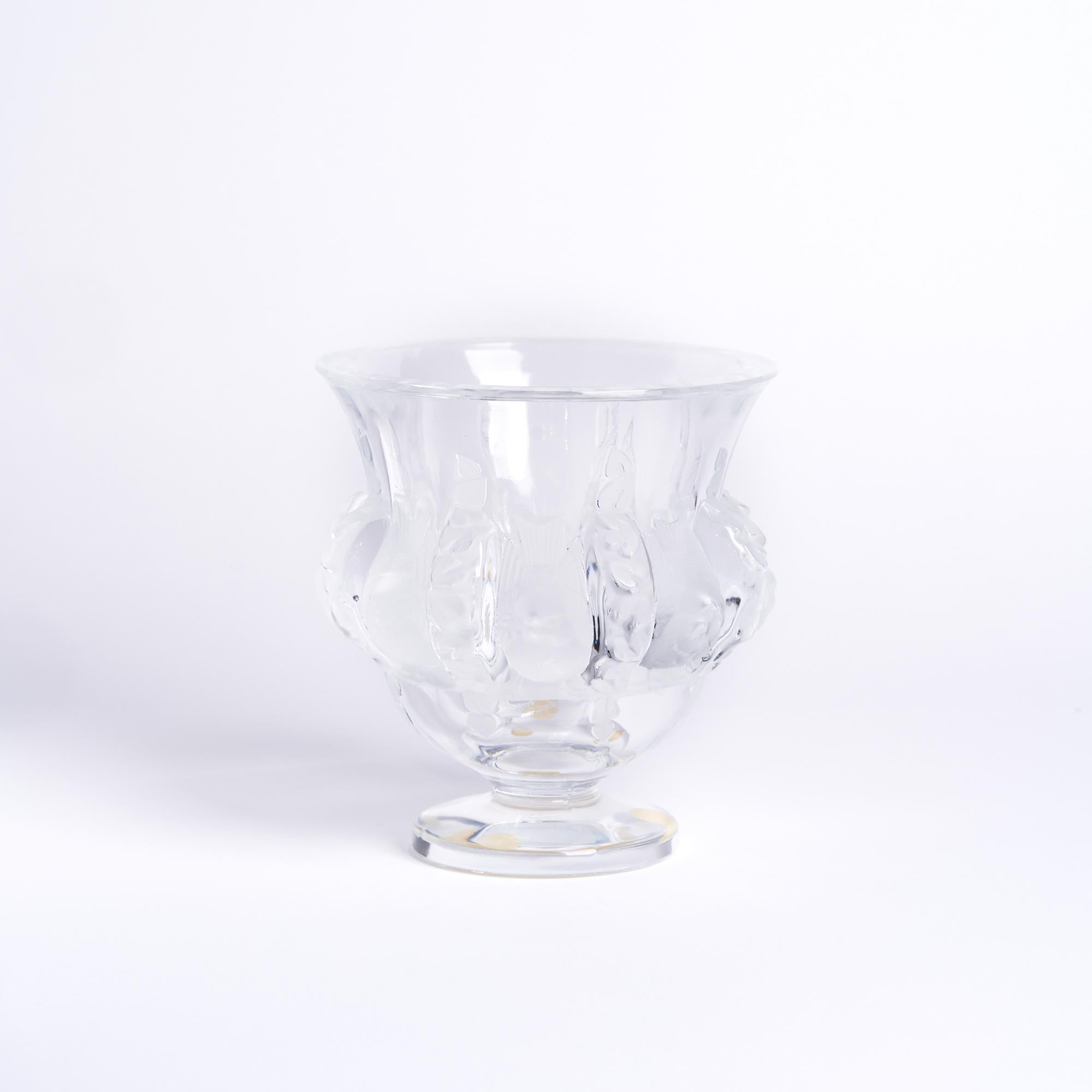 Contemporary Lalique Dampierre Vase For Sale