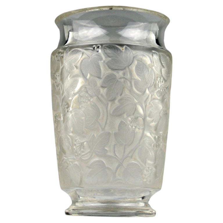 Vase cylindre décoratif en verre transparent, Diam.15 x H.40 cm