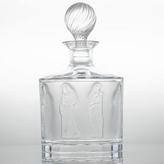 Lalique Decanter Femmes Antiques Carafe Crystal, France