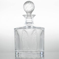 Lalique Decanter Femmes Antiques Carafe Crystal, France