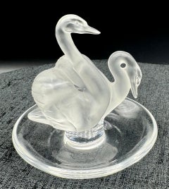 Lalique "Deux Cygnes" Swan ring / trinket dish