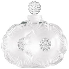 Lalique Deux Fleurs Parfümflasche klarer Kristall