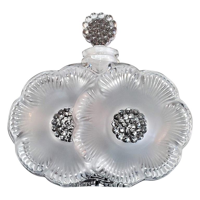 Lalique Double Daisy Perfume Bottle