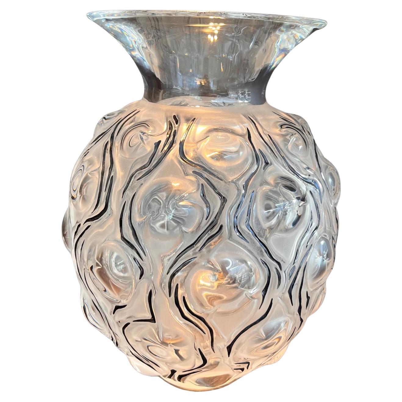Lalique Épines Vase by René Lalique, Clear Crystal, Sculptural Design