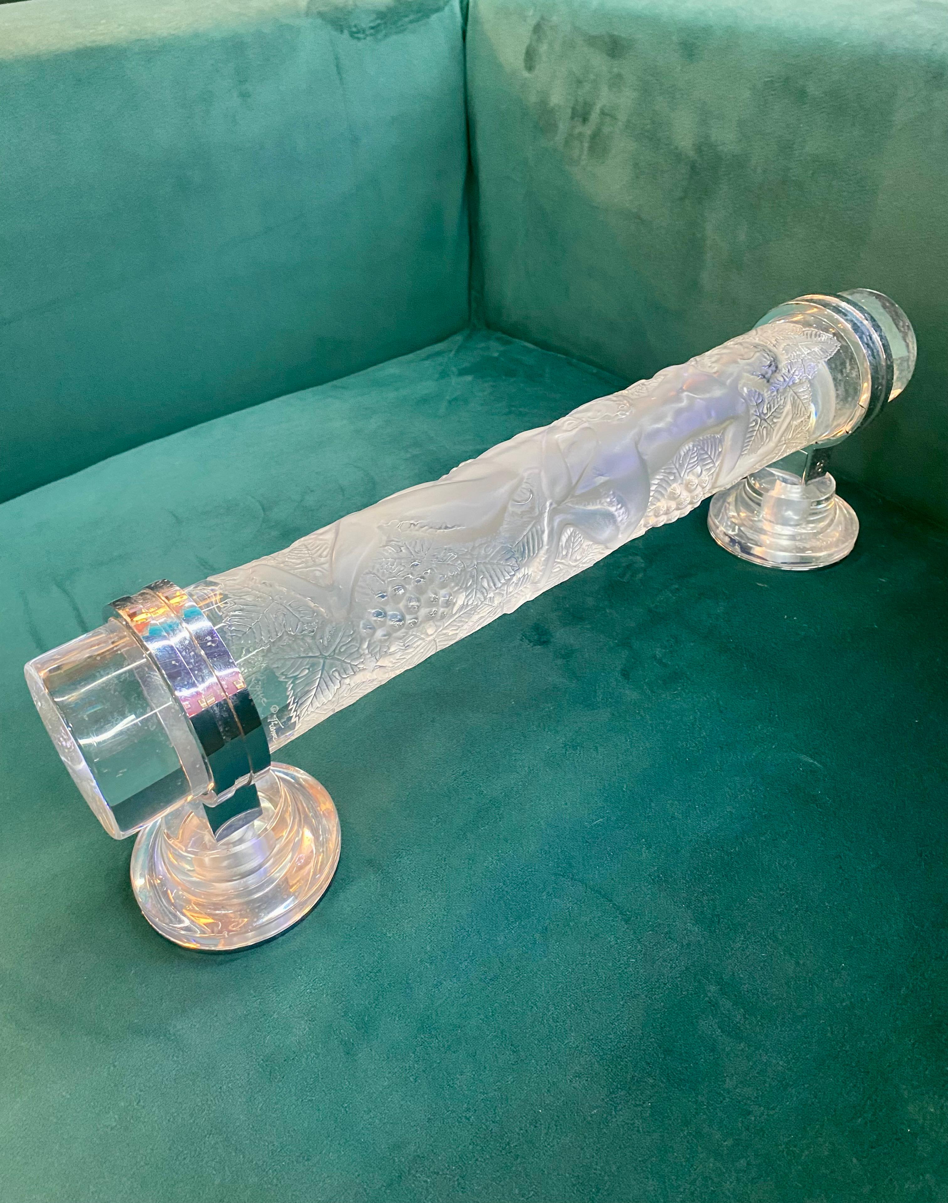 Modern Lalique Fauns Door Handle For Sale