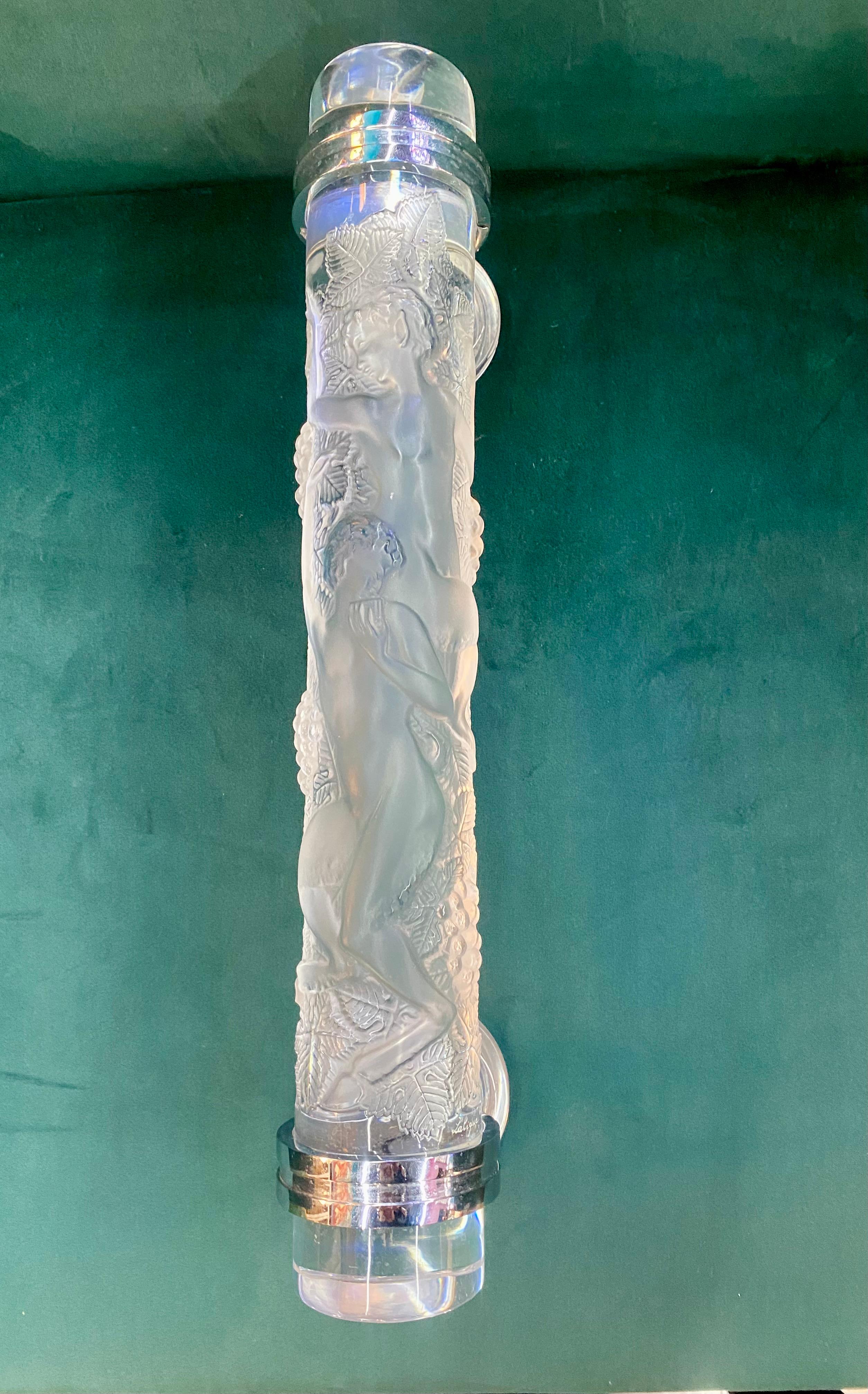 French Lalique Fauns Door Handle For Sale