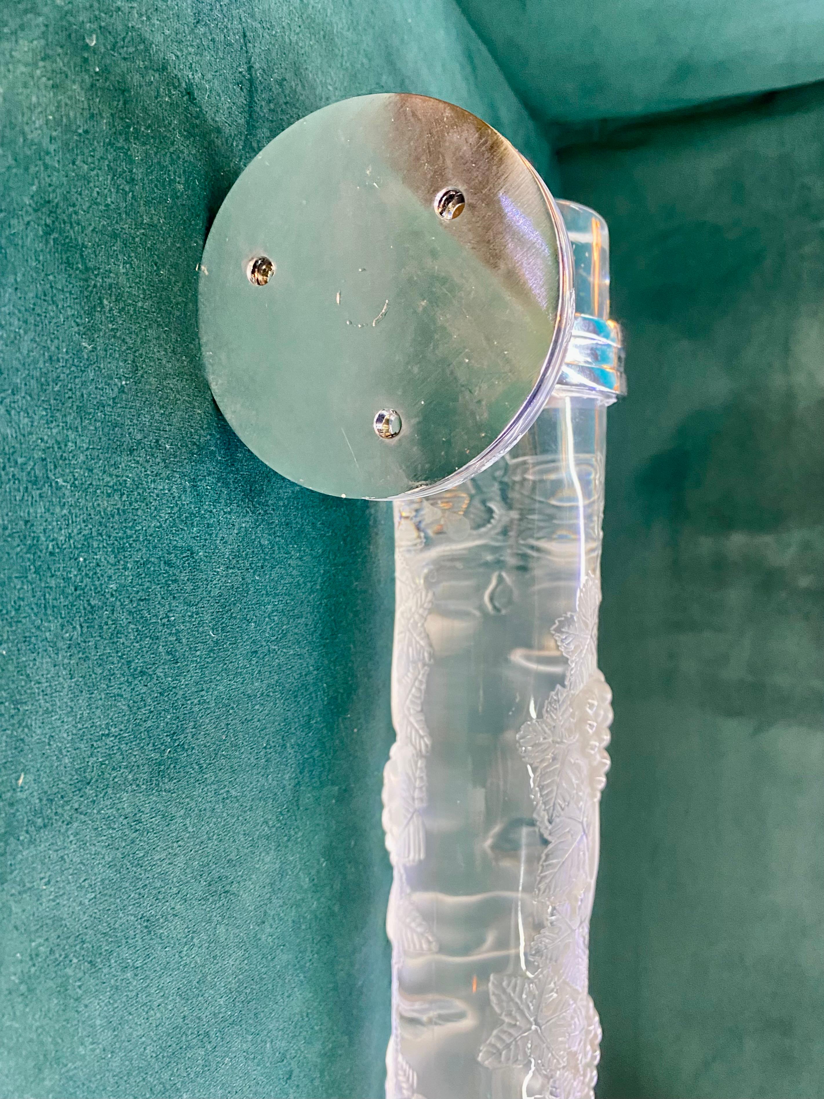 Crystal Lalique Fauns Door Handle For Sale