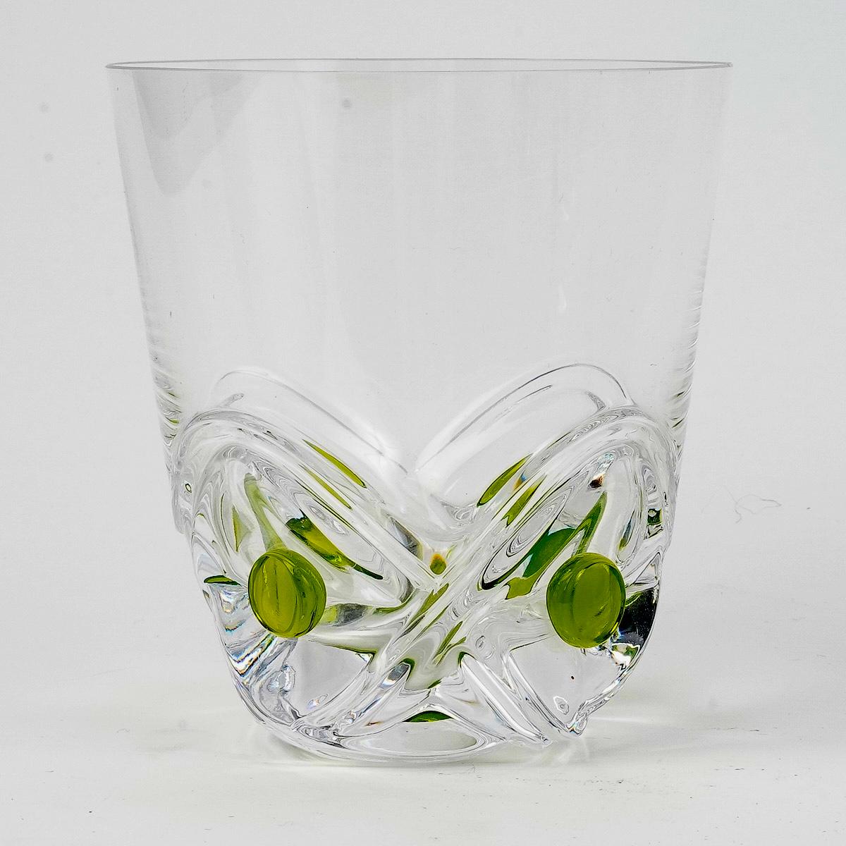 Lalique France,  10 Tumblers Glasses Floride Florida Crystal In Excellent Condition In Boulogne Billancourt, FR