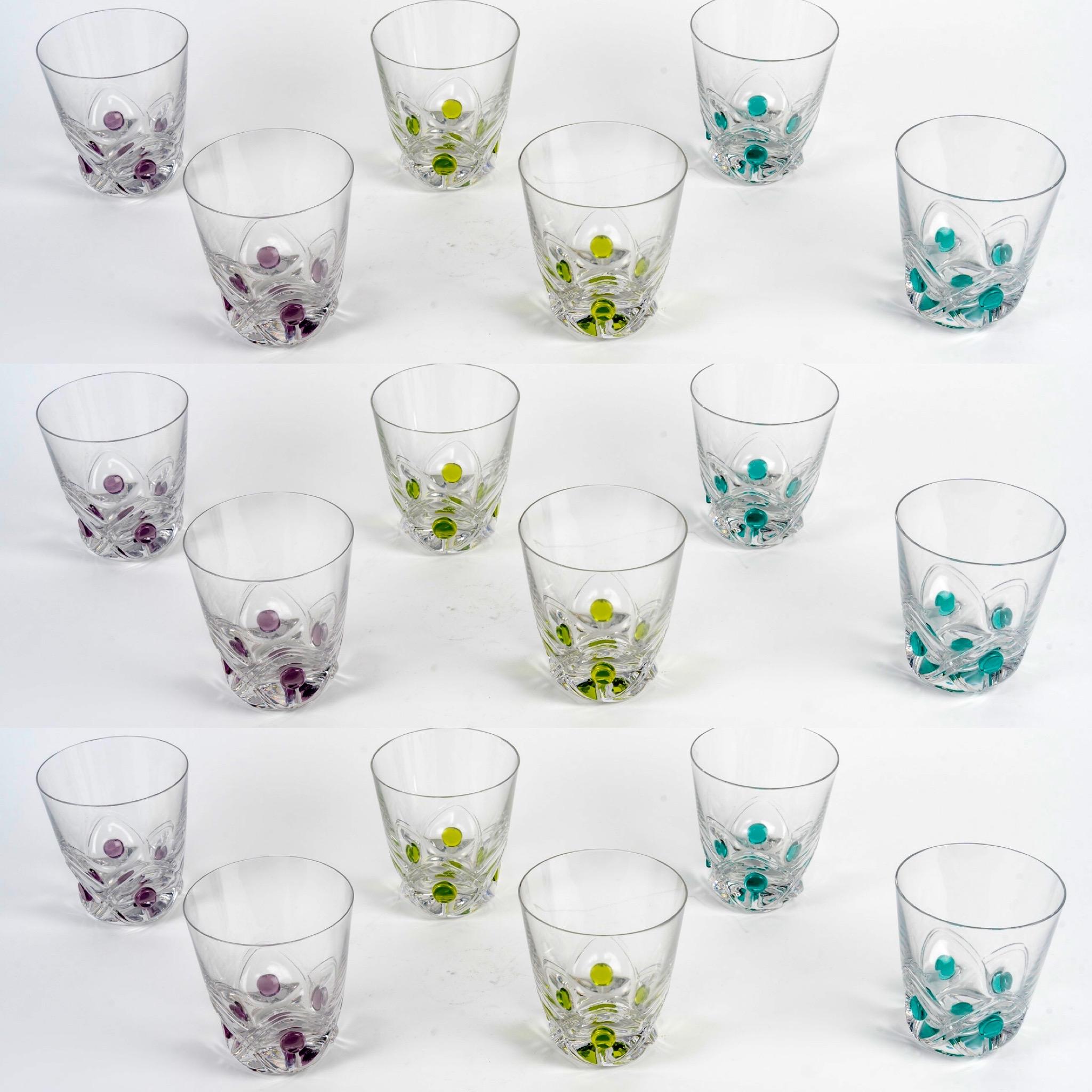 Set of 12 (twelve) tumblers goblets glasses 