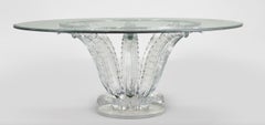 Lalique France, A Magnificent and Large Crystal Cactus Table, 1990, 72" Diameter