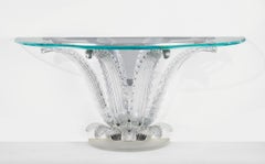 Lalique Frankreich, ein prächtiges Paar Kristall-Konsolentische in Kakteenform, Paar