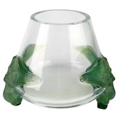 Jarrón de cristal "ANTINEA" de Lalique Francia