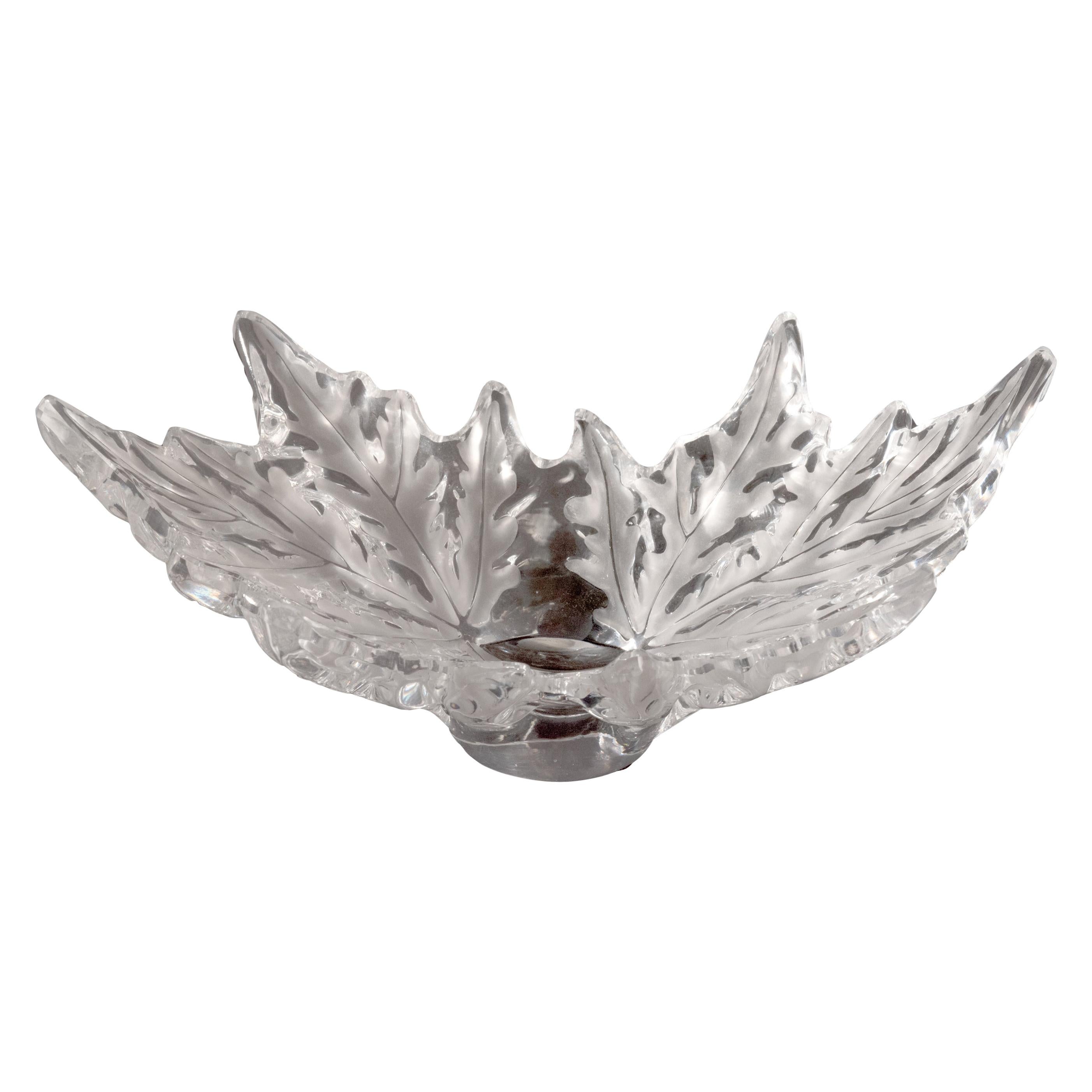 Lalique France "Champs-Elysées" Crystal Bowl For Sale