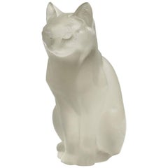 Vintage Lalique France "Chat Assis"