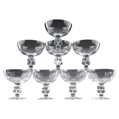 Lalique Francia, Coupé di Champagne "Clos-Vougeot", anni '80