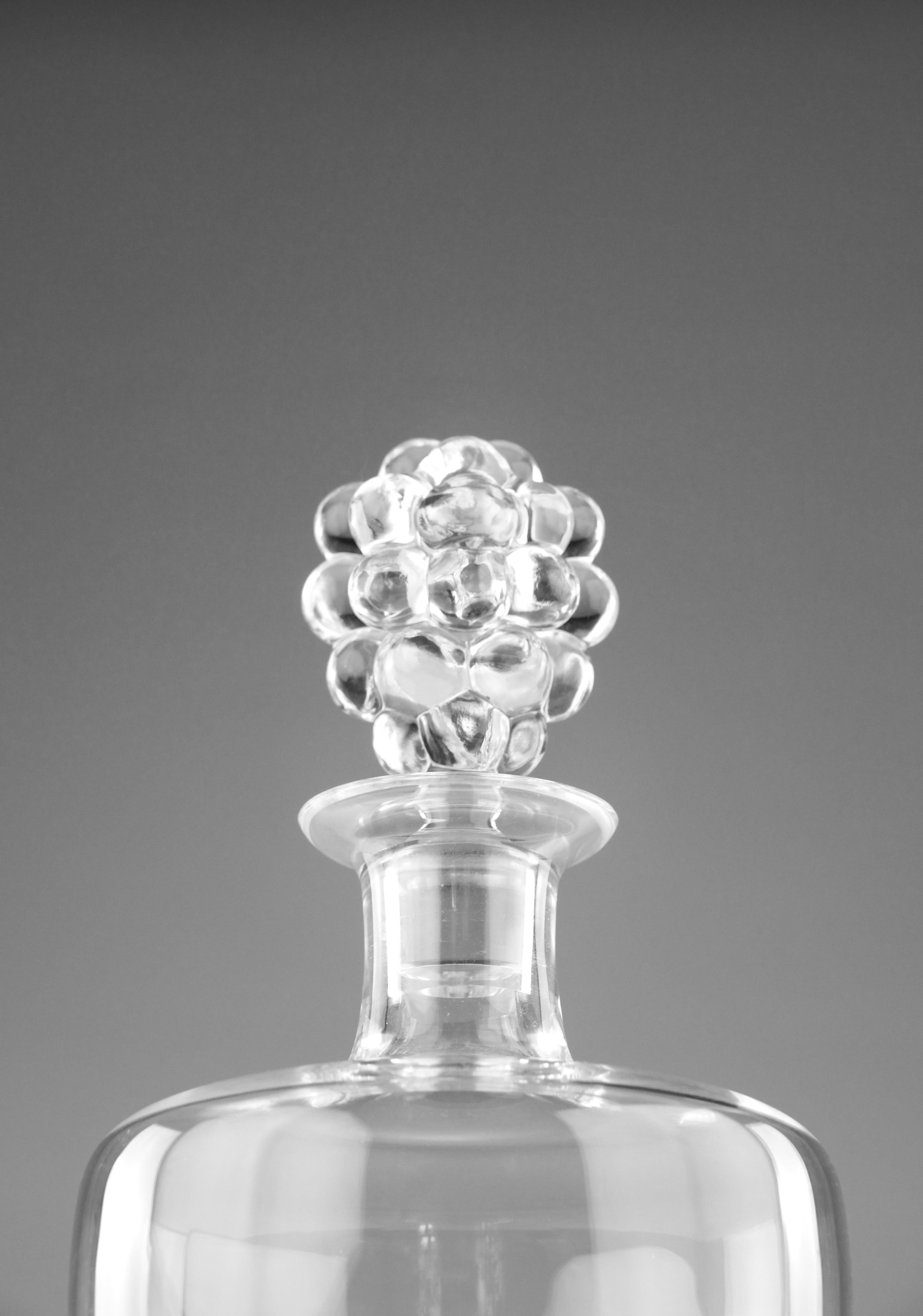 Dekanter „Clos-Vougeot“ von Lalique, Frankreich, 1970er-Jahre (Moderne der Mitte des Jahrhunderts) im Angebot