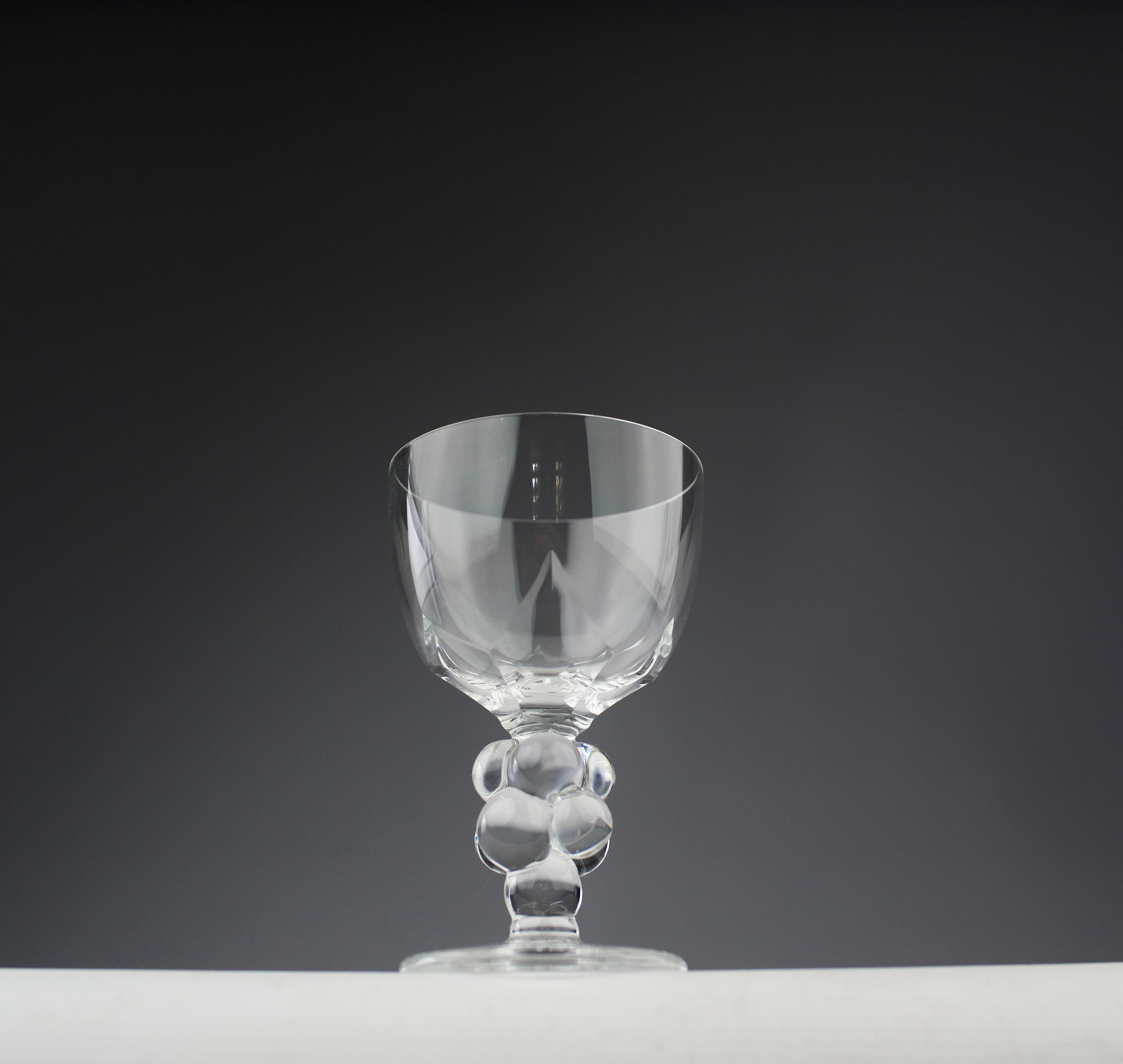 Cristallo Lalique Francia, Bicchieri da vino rosso 