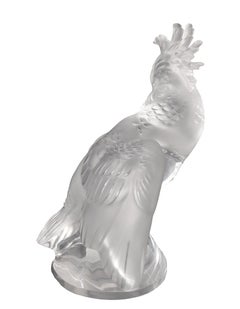 Lalique France "Cockatoo" Crystal Sculpture
