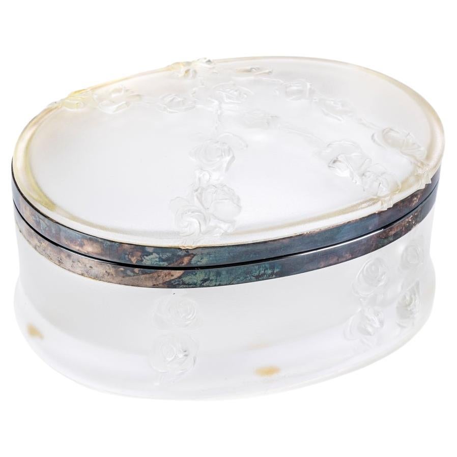 Lalique France "Coppelia" Oval Lidded Box