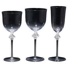 LALIQUE France Cristal Service ROXANNE 18 pièces 1968
