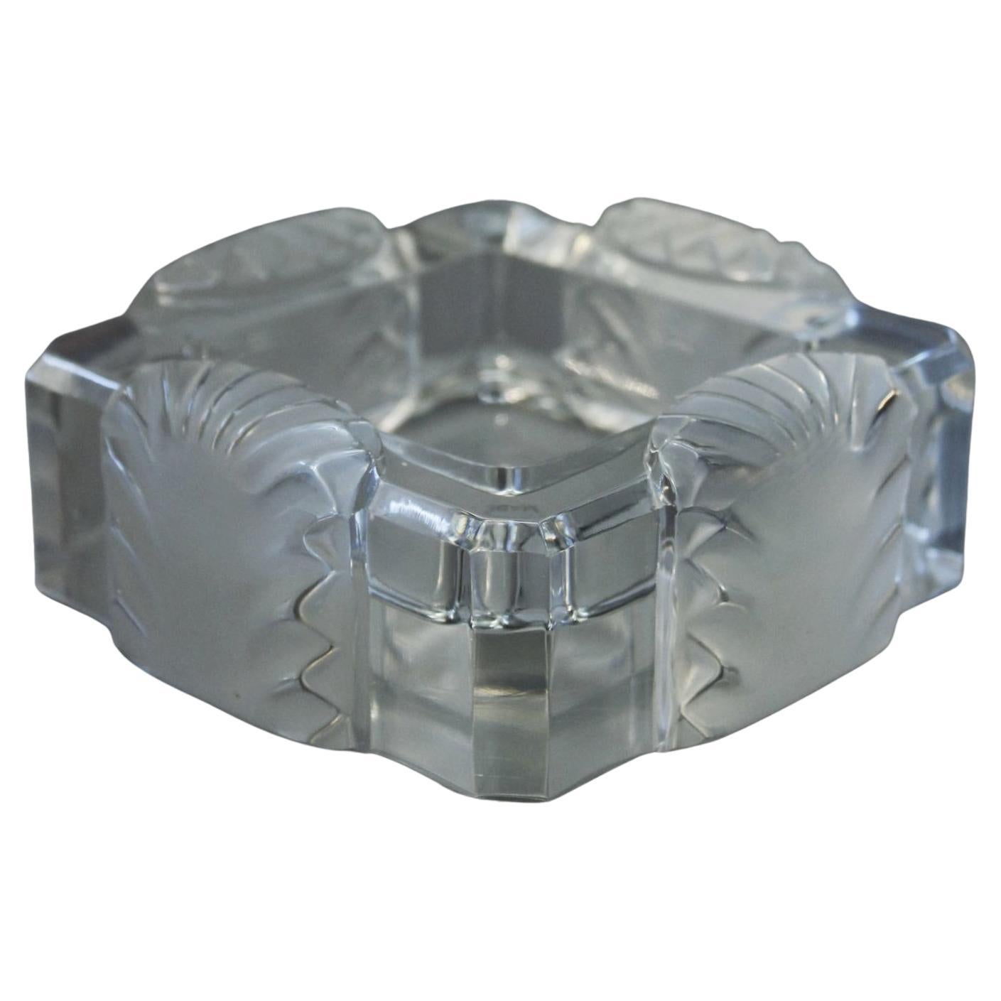 Posacenere in cristallo Lalique France "Corfou" 1944 Marc Lalique in vendita