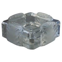 Lalique France crystal ashtray “Corfou” 1944 Marc Lalique